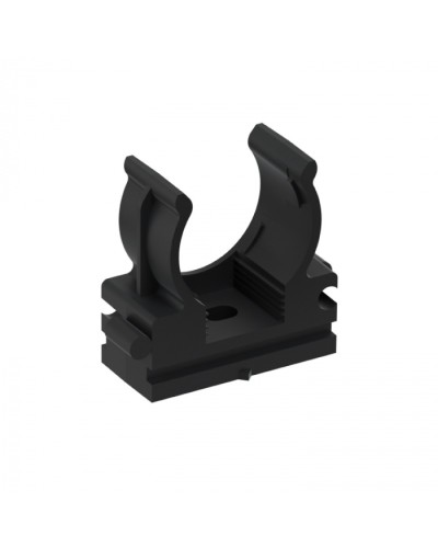 CFQ20 Держатель (клипса) для труб, для монтажного пистолета D20мм, цвет чёрный (50шт) Экопласт (41520BL) в Стерлитамаке Держатели, клипсы, скобы Pintop.ru