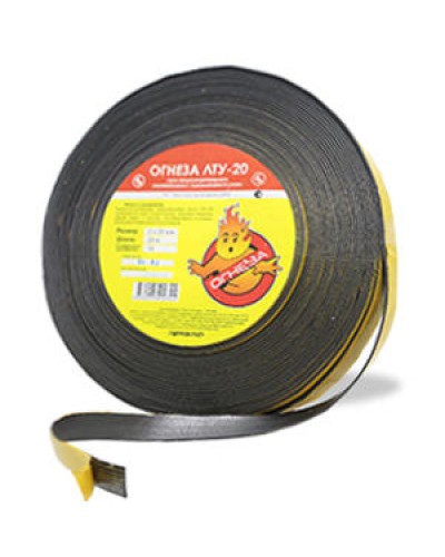 Лента термоуплотнительная Огнеза ОГНЕЗА-ЛТУ 2*20 мм., рулон 25 пог.м. в Стерлитамаке Дополнительное оборудование пожаротушения Pintop.ru