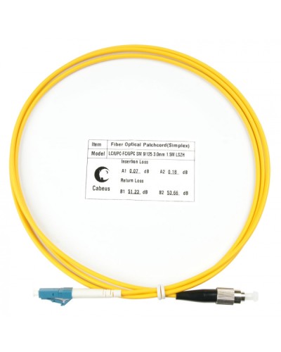 Шнур оптический simplex LC-FC 9/125 sm 1,5м LSZH Cabeus FOP(s)-9-LC-FC-1,5m в Стерлитамаке Патч-корды оптические Pintop.ru