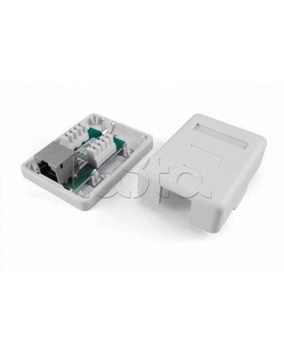 Розетка компьютерная RJ-45(8P8C) Hyperline SB1-1-8P8C-C5e-SH-WH в Стерлитамаке Розетки компьютерные и телефонные Pintop.ru
