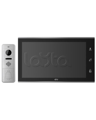 Комплектвидеодомофона CTV-DP4105AHD (черный) в Стерлитамаке Комплекты домофонов Pintop.ru