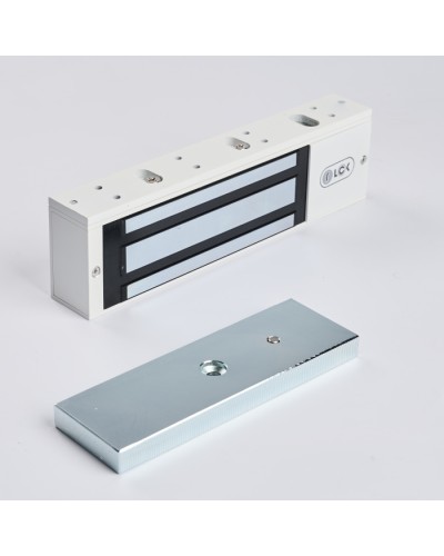 R-Lock RL-EM500-L0W - Электромагнитный замкок, 500кг, DC12/24B, цвет белый, RAL9016(белый) в Стерлитамаке Электромагнитные замки Pintop.ru