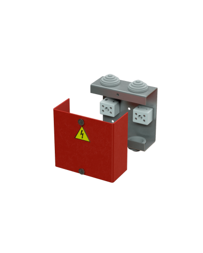 Коробка распределительная огнестойкая КРОПС, IP41, габаритные размеры 80х80х35 мм, для кабелей сечением до 6 мм2, 2 клеммы КМ-Профиль (FRJB-KM-ST1-6-02-КРОПС-IP41) в Стерлитамаке Распределительные коробки Pintop.ru