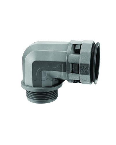 Муфта 90 грд. труба-коробка DN 17 мм, М20х1,5, полиамид, цвет черный DKC PAN17M20N в Стерлитамаке Повороты, муфты, тройники Pintop.ru