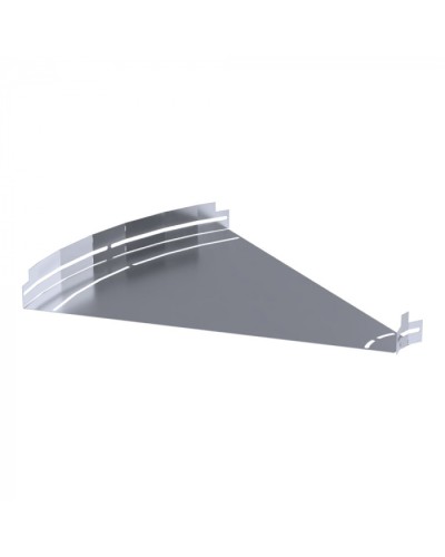 Угол горизонтальный изменяемый 0-45 градусов Стандарт INOX (AISI 316) 600х50 Промрукав (PR16.3632) в Стерлитамаке Аксессуары для лотков Pintop.ru