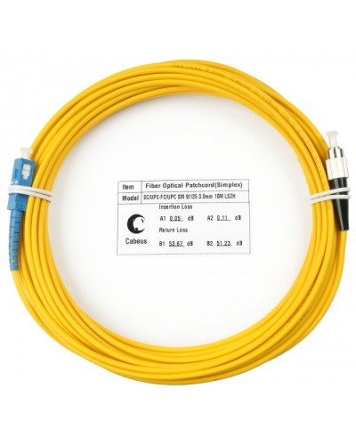 Шнур оптический simplex SC-FC 9/125 sm 25м LSZH Cabeus FOP(s)-9-SC-FC-25m в Стерлитамаке Патч-корды оптические Pintop.ru