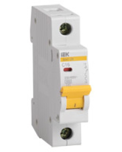 Выключатель автоматический 1P 1.6A (тип B) IEK ВА47-29 1P 10A (MVA20-1-010-B) в Стерлитамаке Автоматические выключатели Pintop.ru