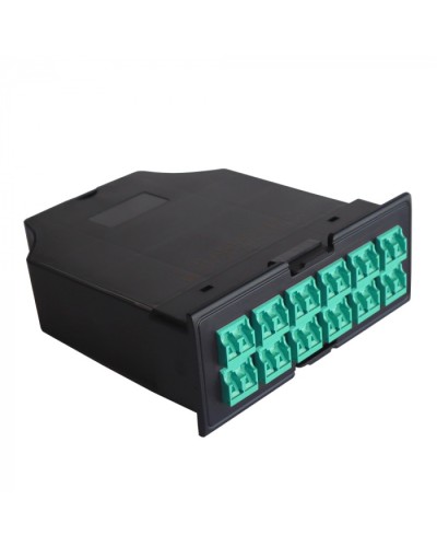 MPO кассета OM3, для LAN-FRM-PP-STP/1U, 24xLC, тип B, черная LANMASTER (LAN-FRM-IN-2MB-24LC/OM3) в Стерлитамаке Патч-корды оптические Pintop.ru