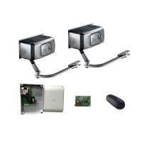 Комплект автоматики для двухстворчатых распашных ворот Came F1000 KIT на основе привода F1000 (блок управления ZF1N, радиоуправление)