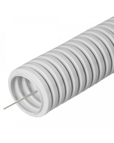 Труба гофрированная ПВХ сверхтяжелая 1100 Н серая с/з д16 (100м/5500м уп/пал) Промрукав (PR.0116321) в Стерлитамаке Труба гофрированная Pintop.ru
