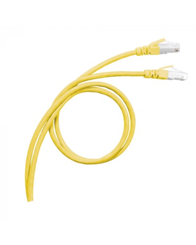 Патч-корд S/FTP, cat. 6а, PVC, 1м, желтый Legrand (051780) в Стерлитамаке Патчкорды (медные) Pintop.ru