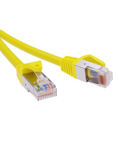 Патч-корд экранированный CAT6 F/UTP 4х2, LSZH, желтый, 7м DKC RN6FU4570YL в Стерлитамаке Патчкорды (медные) Pintop.ru