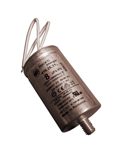 Конденсатор 8 мкФ с гибкими выводами и болтом Came 119RIR339 в Стерлитамаке Запчасти для шлагбаумов и автоматики Pintop.ru