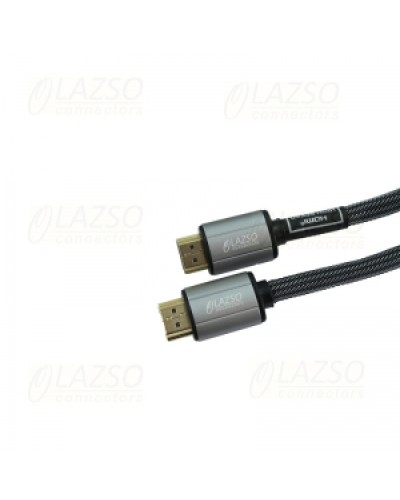 Кабель для передачи сигналов HDMI 2.0 LAZSO WH-111(1m)-B в Стерлитамаке Патч-корды и пигтейлы Pintop.ru