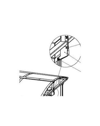 Кронштейн для стыковки турникета PERCo-RF01 0-11 в Стерлитамаке Дополнительное оборудование для СКУД Pintop.ru