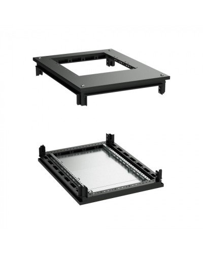Крыша с фланцем и основание для 19 IT-CQE 800x800, RAL9005 DKC (R5RKTB88FITB) в Стерлитамаке Аксессуары для стоек и шкафов Pintop.ru