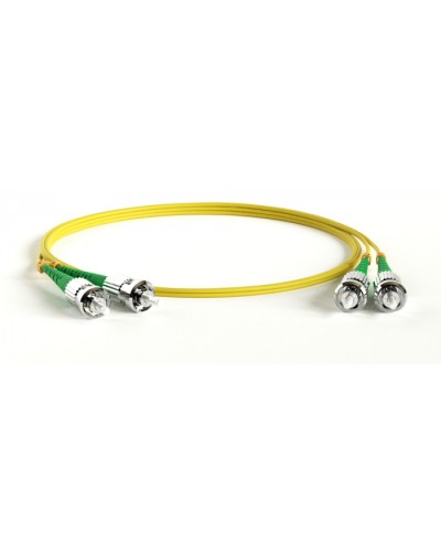 Патч-корд волоконно-оптический Hyperline FC-D2-9-ST/AR-ST/AR-H-2M-LSZH-YL в Стерлитамаке Патч-корды оптические Pintop.ru