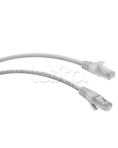 Патч-корд FTP, категория 5е, 1 м, LSZH, экранированный, серый Cabeus PC-FTP-RJ45-Cat.5e-1m-LSZH в Стерлитамаке Патчкорды (медные) Pintop.ru