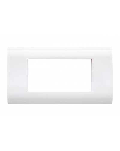 Рамка для модулей 22,5x45,0 мм 4 модуля, белая Eurolan (16M-00-04WT) в Стерлитамаке Комбинированные настенные розетки Pintop.ru