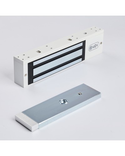 R-Lock RL-EM350-LSW - Электромагнитный замкок, 350кг, DC12/24B, цвет белый, RAL9016(белый), два датчика втроены в корпус замка: датчик Холла и магнито-контактный датчик в Стерлитамаке Электромагнитные замки Pintop.ru