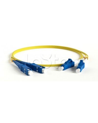 Патч-корд волоконно-оптический Hyperline FC-D2-9-LC/UR-SC/UR-H-5M-LSZH-YL в Стерлитамаке Патч-корды оптические Pintop.ru