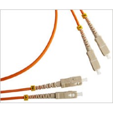 Патч-корд оптический LSZH, дуплексный, SC/PC-SC/PC, MM 50/125, 5м LANMASTER LAN-2SC-2SC/OM2-5.0