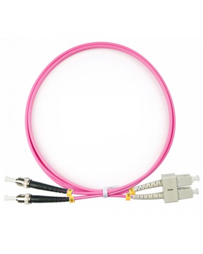 Шнур оптический duplex SC-ST 50/125 mm OM4 1м LSZH Cabeus FOP-50-OM4-SC-ST-1m в Стерлитамаке Патч-корды оптические Pintop.ru