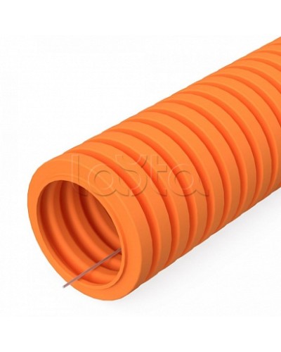 Труба гофрированная ПВХ легкая 350 Н оранжевая с/з d50 мм (15 м/660 м уп/пал) Промрукав (PR01.0135) в Стерлитамаке Труба гофрированная Pintop.ru