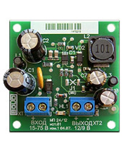 Модуль преобразователя Болид МП 24/12В исп.01 в Стерлитамаке Электротехническое оборудование Pintop.ru