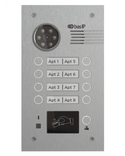 Вызывная панель BAS-IP BA-08MD SILVER в Стерлитамаке Вызывные видеопанели малоабонентные Pintop.ru