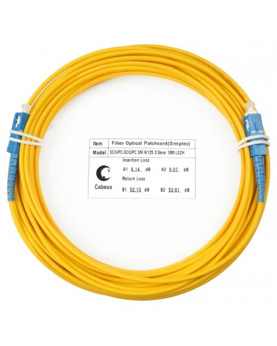 Шнур оптический simplex SC-SC 9/125 sm 25м LSZH Cabeus FOP(s)-9-SC-SC-25m в Стерлитамаке Патч-корды оптические Pintop.ru