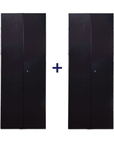 Комплект дверей 42U, 800 мм, черный, передняя - распашная металл, задняя - распашная металл TWT TWT-CBB-DR42-8x-S-M1 в Стерлитамаке Аксессуары для стоек и шкафов Pintop.ru