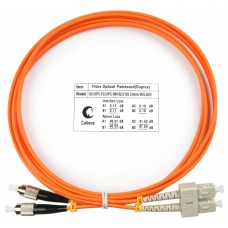 Шнур оптический duplex SC-FC 62,5/125 mm 1,5м LSZH Cabeus FOP-62-SC-FC-1,5m