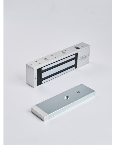 R-Lock RL-EM500-LSS - Электромагнитный замкок, 500кг, DC12/24B, цвет серебристый сатинированный алюминий RAL 7047, два датчика втроены в корпус замка: датчик Холла и магнито-контактный датчик в Стерлитамаке Электромагнитные замки Pintop.ru