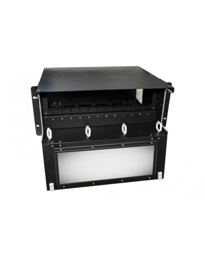 Патч-панель 19” универсальная Hyperline FO-19BX-4U-F2-12xSLT-W120H32-EMP в Стерлитамаке Кросс оптический Pintop.ru