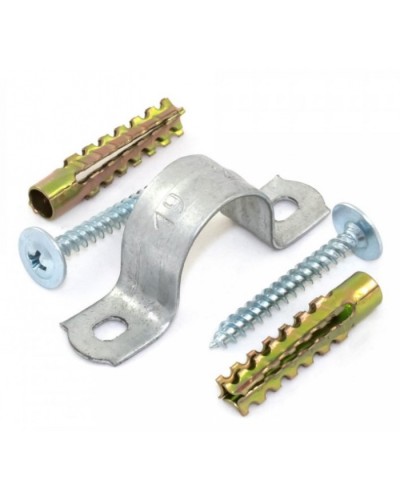 Комплекты для крепления ОКЛ с использованием самореза, дюбеля и скобы СМД 12-13 (100 шт) Промрукав (PR08.5000) в Стерлитамаке Держатели, клипсы, скобы Pintop.ru
