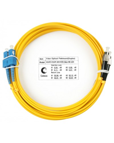 Шнур оптический duplex SC-FC 9/125 sm 5м LSZH Cabeus FOP(d)-9-SC-FC-5m в Стерлитамаке Патч-корды оптические Pintop.ru