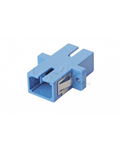 Оптический адаптер OS2, симплекс SC, с фланцами, синий Eurolan (36A-S2-SC-02BU) в Стерлитамаке Проходные адаптеры и розетки оптические Pintop.ru
