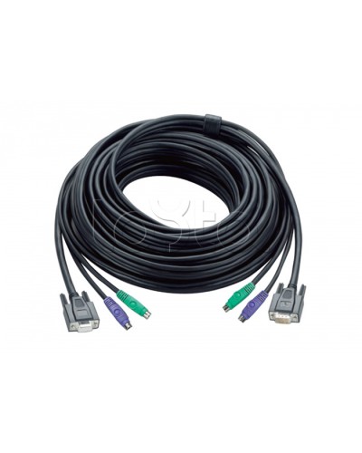 КВМ-кабель с интерфейсами PS/2, VGA (5м) ATEN 2L-1005P в Стерлитамаке Видеоусилители, Модуляторы, Делители Pintop.ru