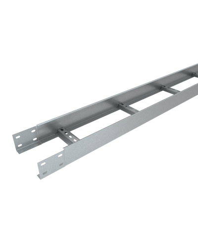 Лоток лестничный 80х300х1,2 L3000 мм Быстрый монтаж HD КМ-Профиль (LLS80-300-1.2-3000 HD) в Стерлитамаке Кабельные лотки Pintop.ru