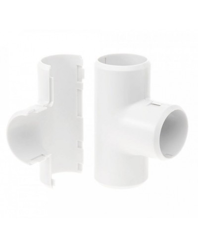 Тройник разборный белый д16 (70шт/700шт уп/кор) Промрукав (PR.07316б) в Стерлитамаке Повороты, муфты, тройники Pintop.ru