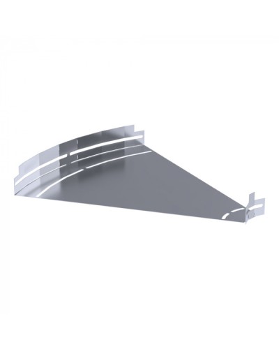 Угол горизонтальный изменяемый 0-45 градусов Стандарт INOX (AISI 316) 500х50 Промрукав (PR16.3629) в Стерлитамаке Аксессуары для лотков Pintop.ru