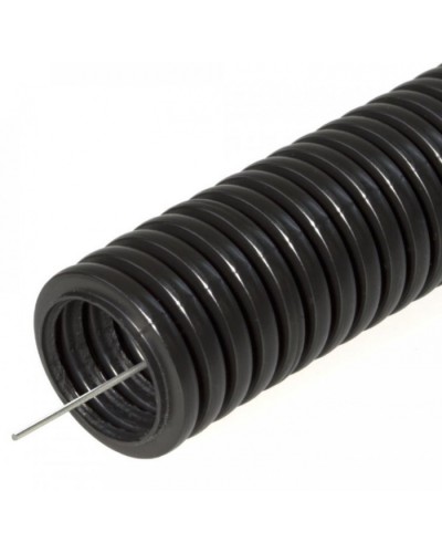 Труба гофрированная ПНД легкая 350 Н безгалогенная (HF) стойкая к ультрафиолету черная с/з д20 (50м/уп) Промрукав (PR02.0125) в Стерлитамаке Труба гофрированная Pintop.ru