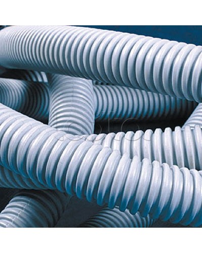 Труба гофрированная самозатухающий ПВХ 20 мм с зондом лёгкая DKC 91920 (100 м) в Стерлитамаке Труба гофрированная Pintop.ru