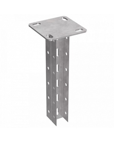 Стойка двойная потолочная 45х30х600 пятка 120х120 Промрукав (PR08.5149) в Стерлитамаке Аксессуары для лотков Pintop.ru