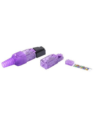 Разъем RJ-45 8P8C Hyperline PLUD-8P8C-S-C6-VL в Стерлитамаке Коннекторы и разъемы Pintop.ru