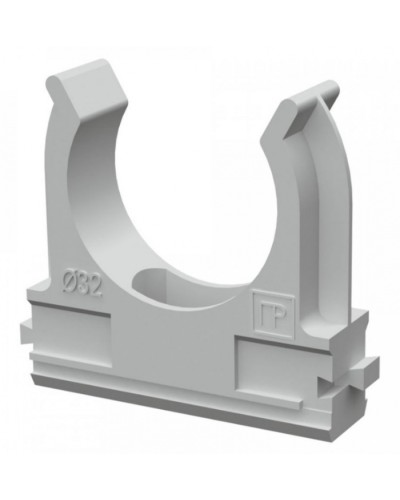 Крепеж-клипса для труб АБС-пластик в п/э д32 (25шт/500шт уп/кор) Промрукав (PR.02632) в Стерлитамаке Держатели, клипсы, скобы Pintop.ru