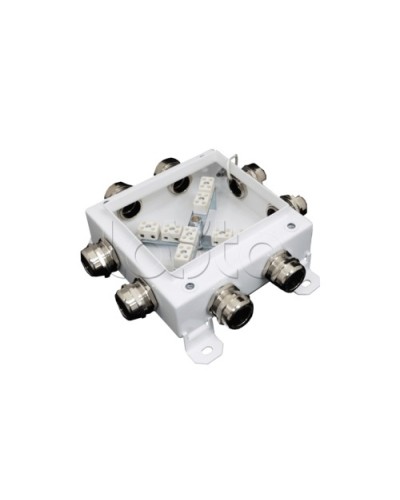 Коробка монтажная огнестойкая Гефест КМ-О (12к*6,0)-IP66 1212, 8 вводов 123х123х6 в Стерлитамаке Распределительные коробки Pintop.ru