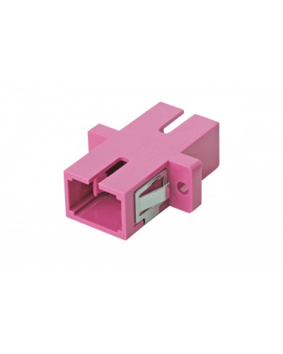 Оптический адаптер OM4, симплекс SC, с фланцами, пурпурный Eurolan (36A-40-SC-02MG) в Стерлитамаке Проходные адаптеры и розетки оптические Pintop.ru