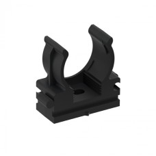 CFQ20 Держатель (клипса) для труб, для монтажного пистолета D20мм, цвет чёрный (10шт) Экопласт (41520-10BL)